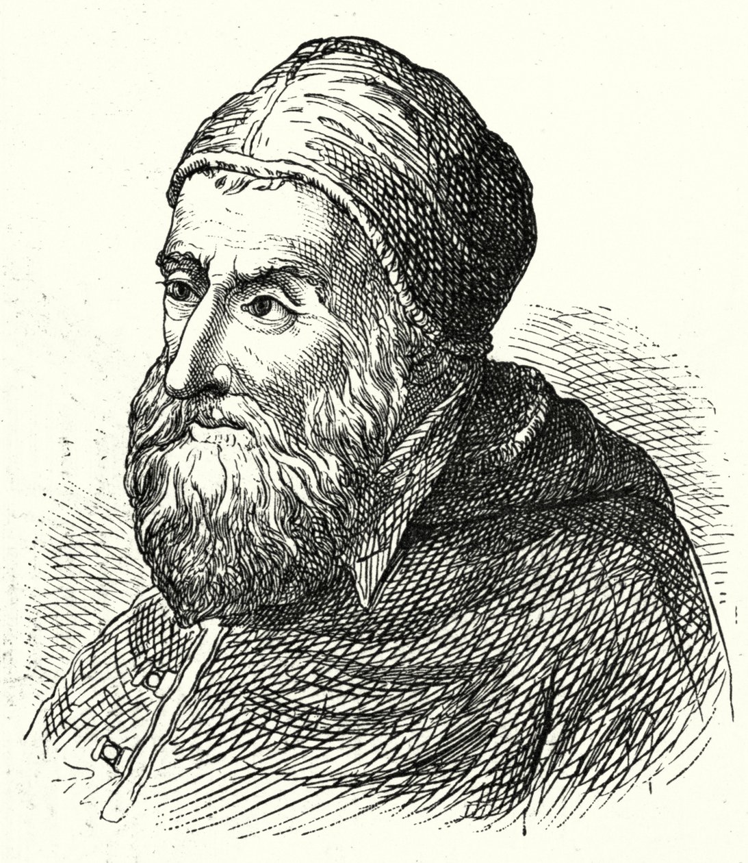 Pope Sixtus IV (engraving) by Agostino Musi