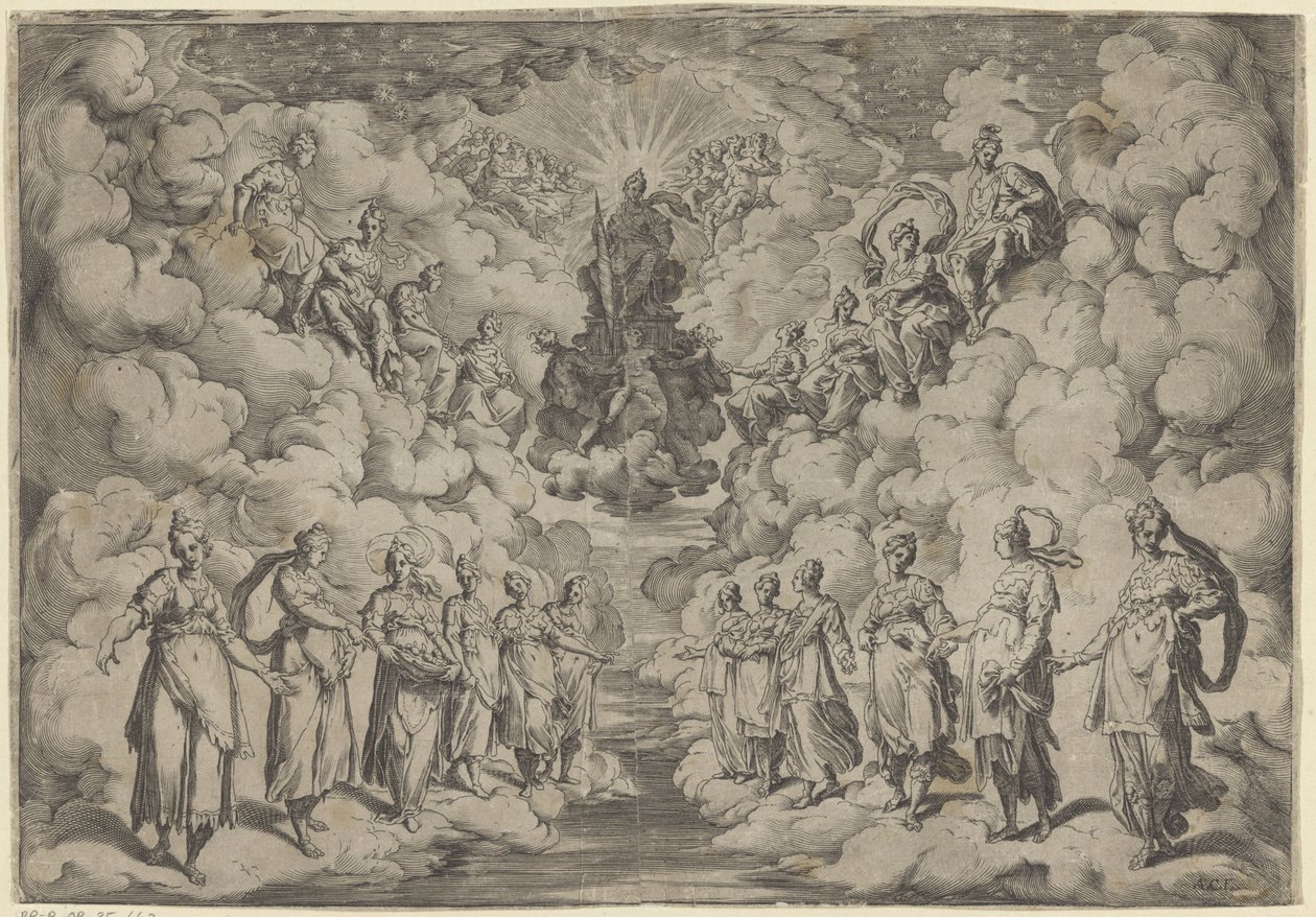 Harmony of the Spheres by Agostino Carracci