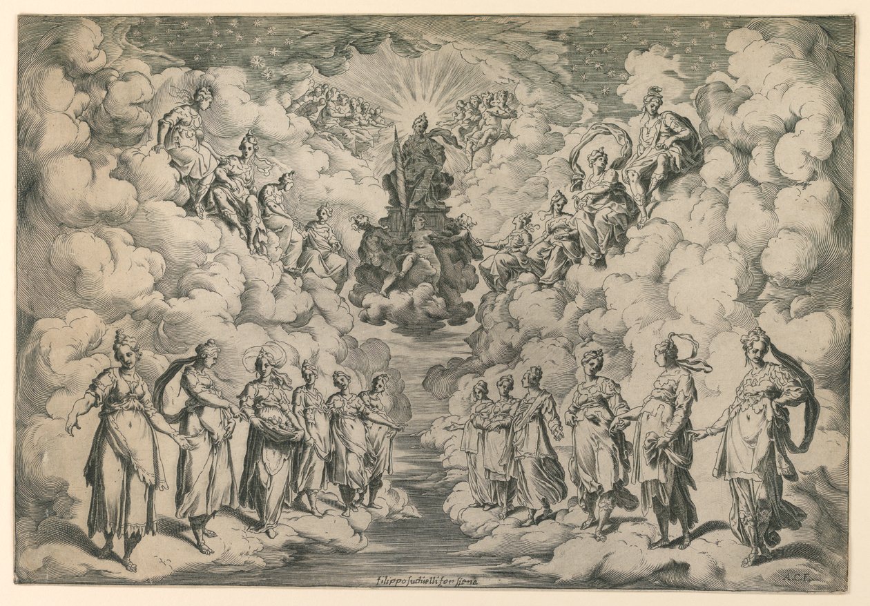The Harmony of Spheres by Agostino Carracci