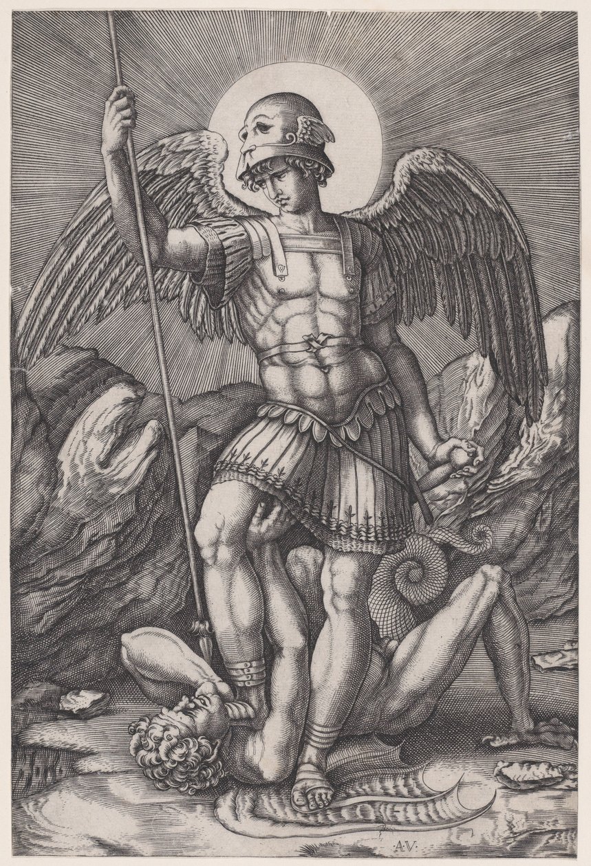 Saint Michael, ca. 1514-16 by Agostino Veneziano