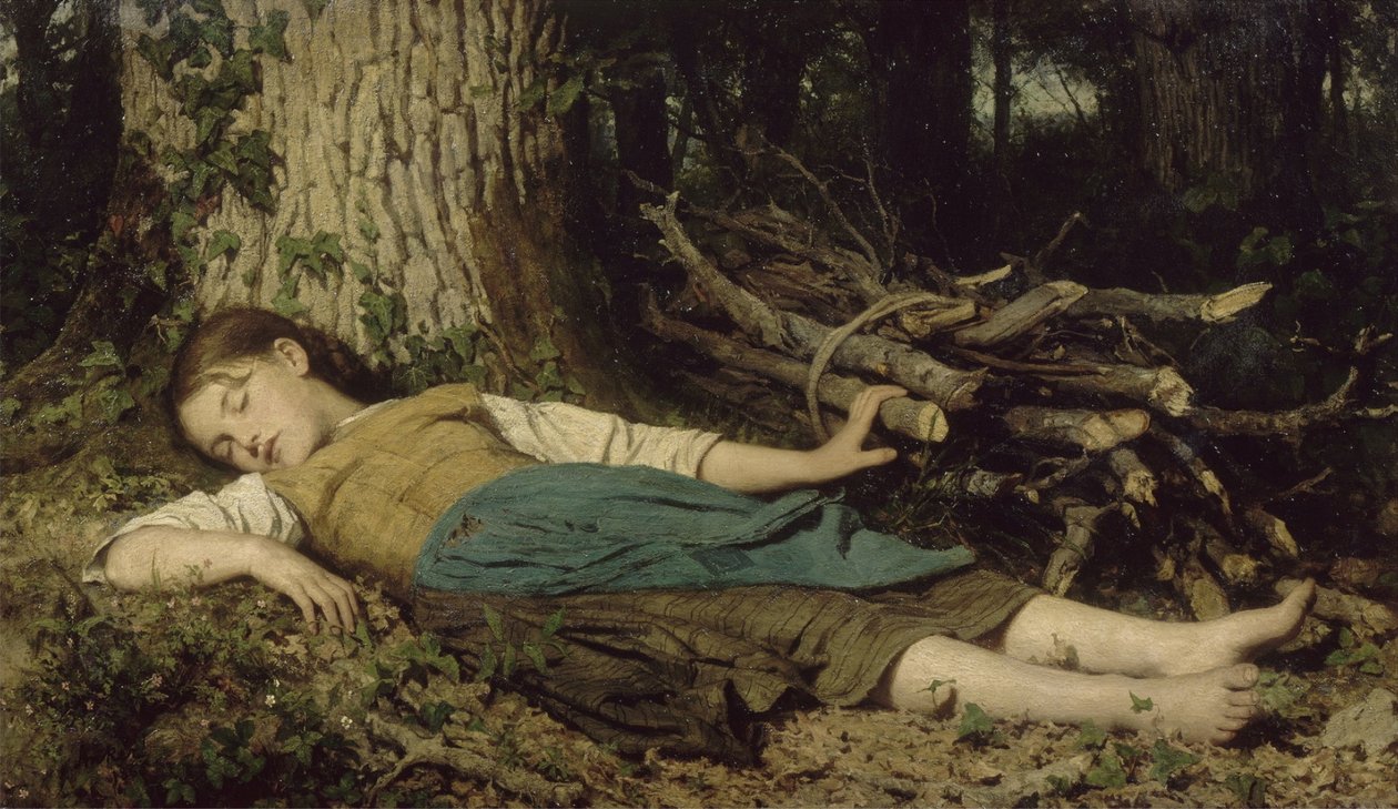 In the Forest by Albert Anker