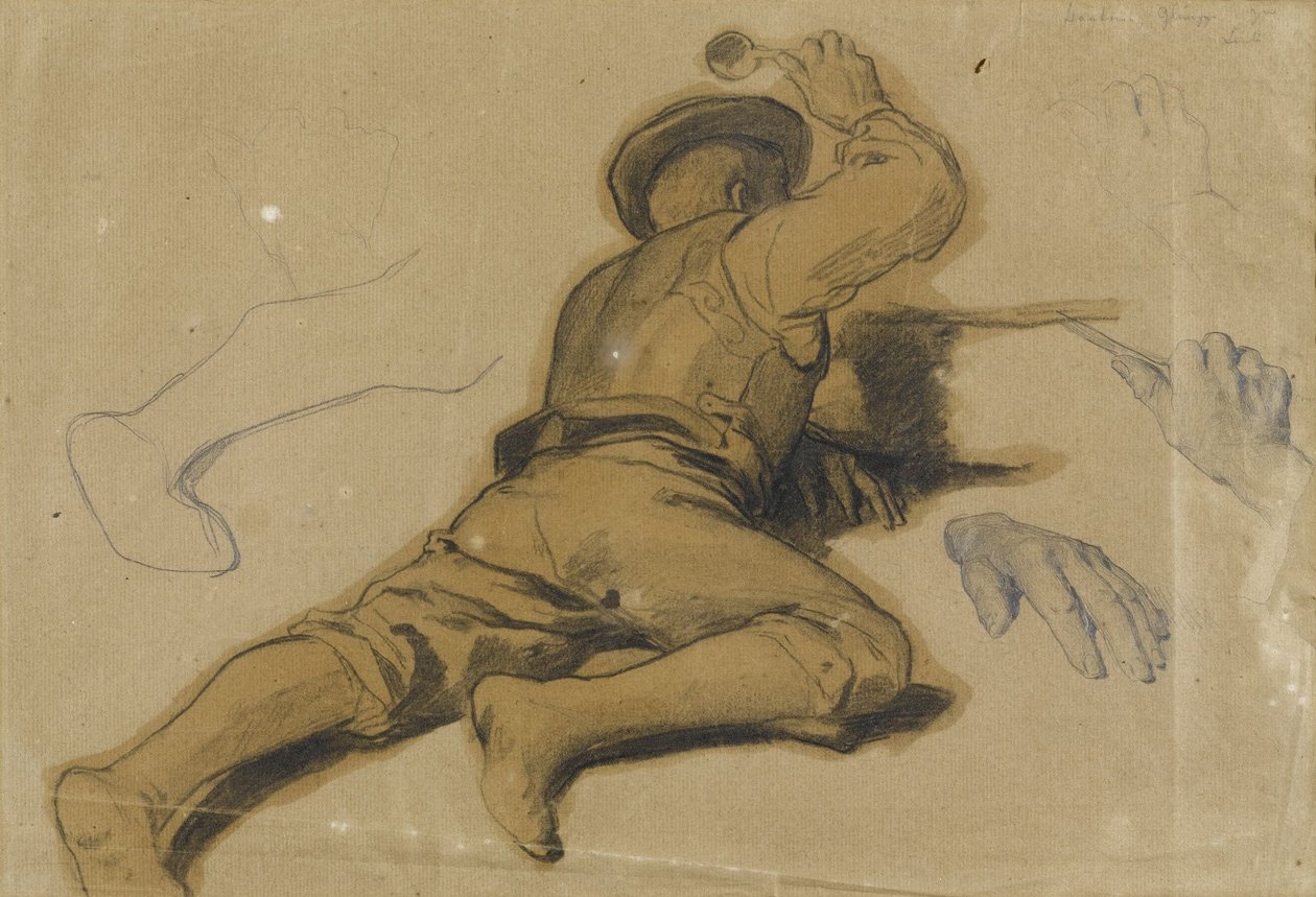 Study for The Kappel Milk Soup by Albert Anker