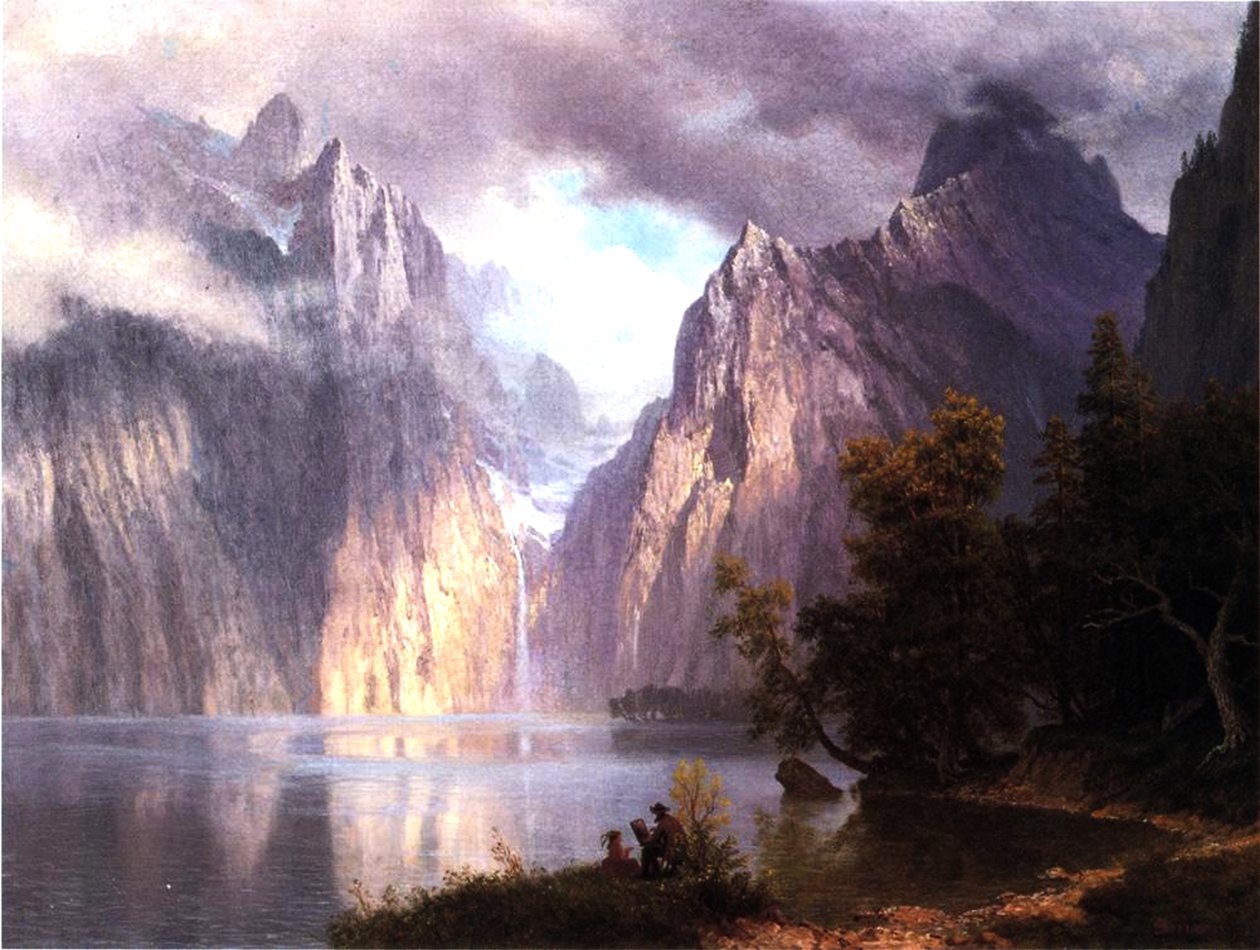 In the Sierra Nevada, c.1861 by Albert Bierstadt