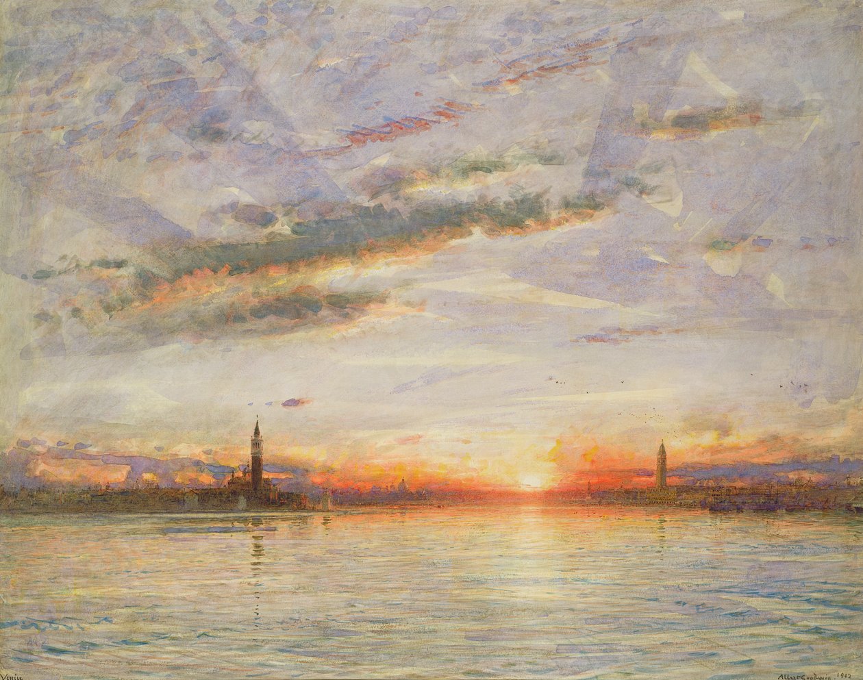 Sunset, Venice by Albert Goodwin