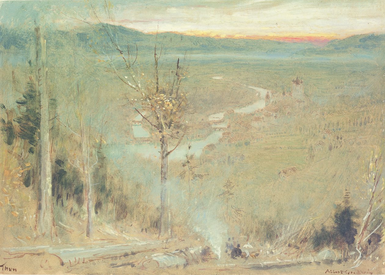 Thun, Switzerland by Albert Goodwin