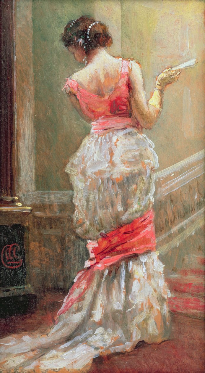 Lady with a Fan by Albert Jnr. Ludovici
