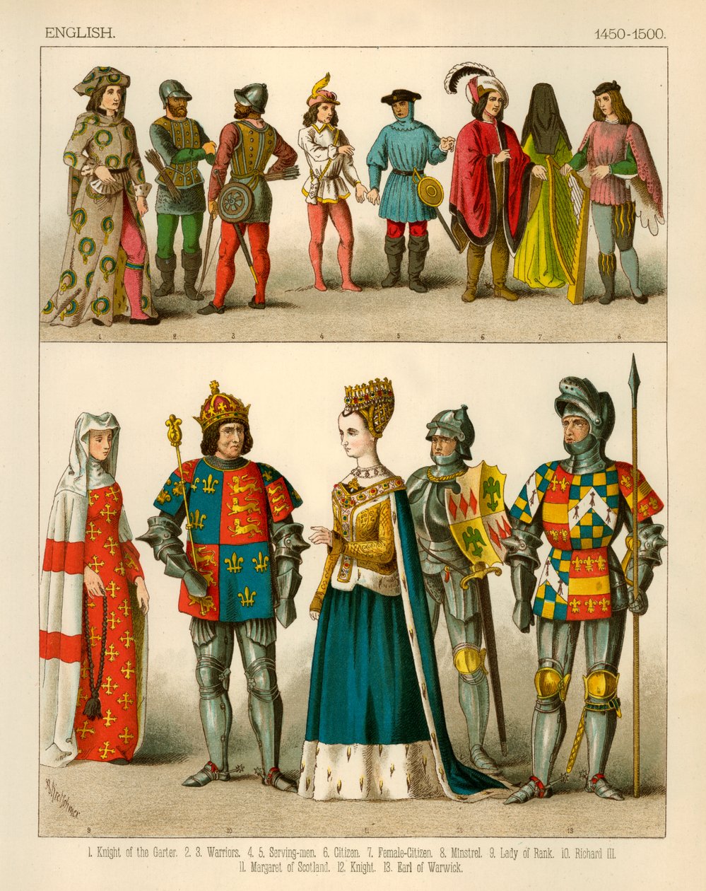 English Costume 1450-1500 by Albert Kretschmer