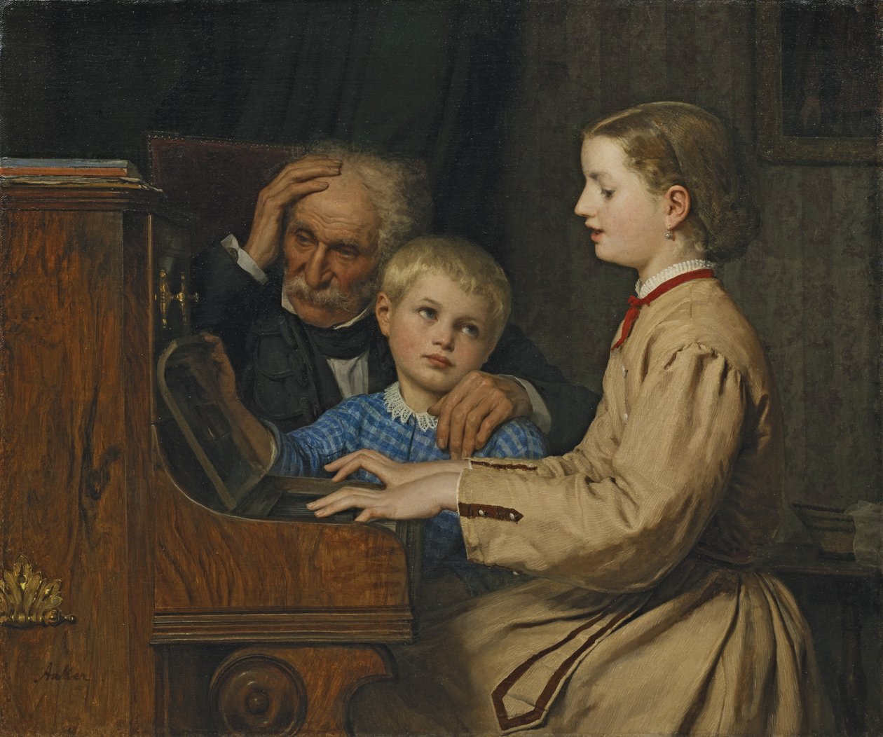 Song of the Homeland by Albert Anker