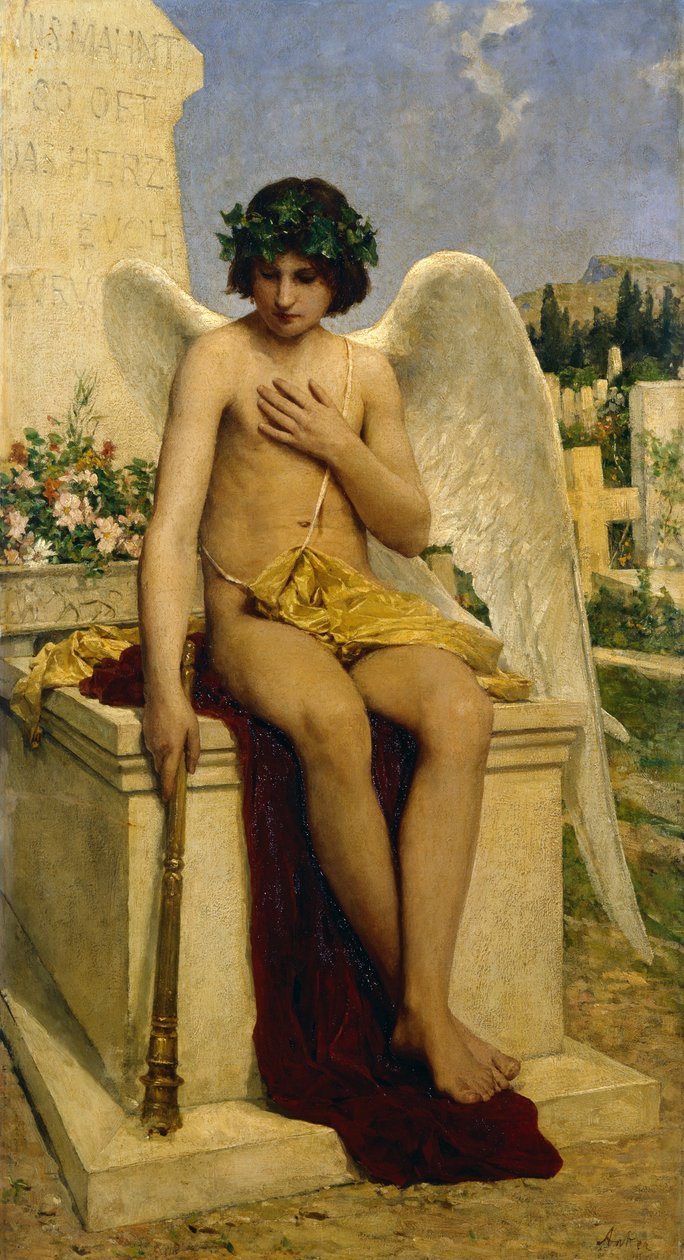 The Genius of Death by Albert Anker