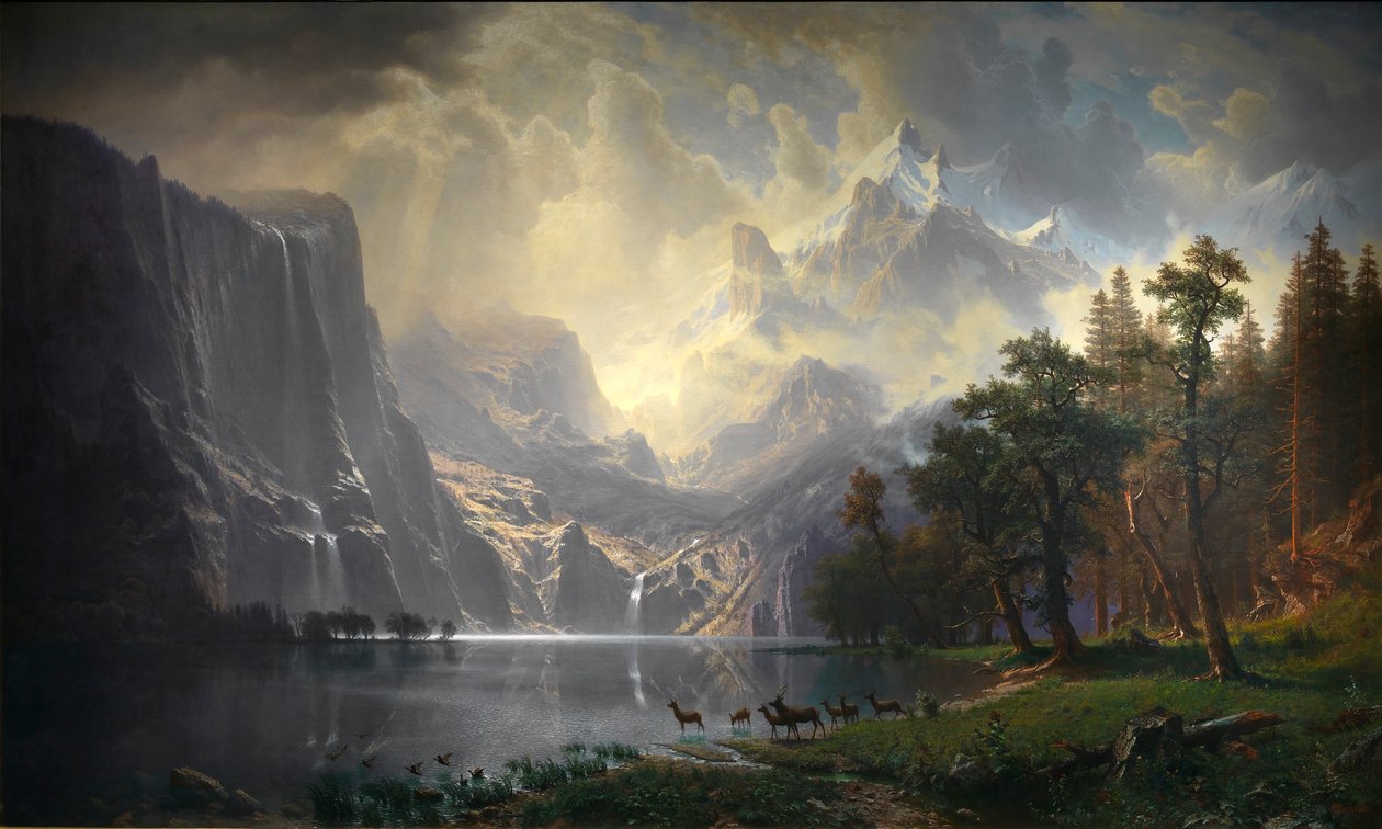 Among the Sierra Nevada, California by Albert Bierstadt