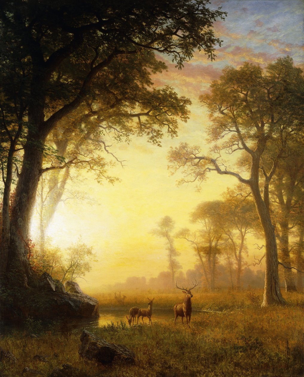 Light in the Forest by Albert Bierstadt