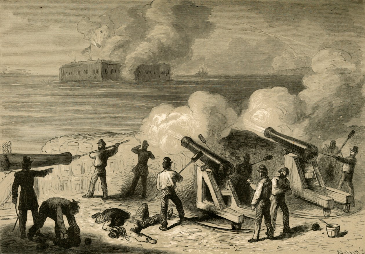 The Attack of Fort Sumter by Albert Bobbett