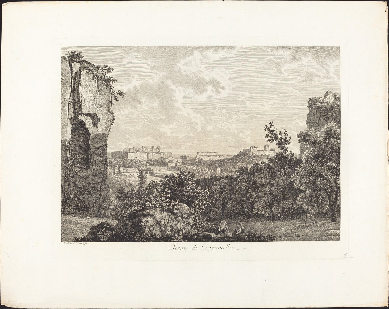 Baths of Caracalla by Albert Christoph Dies