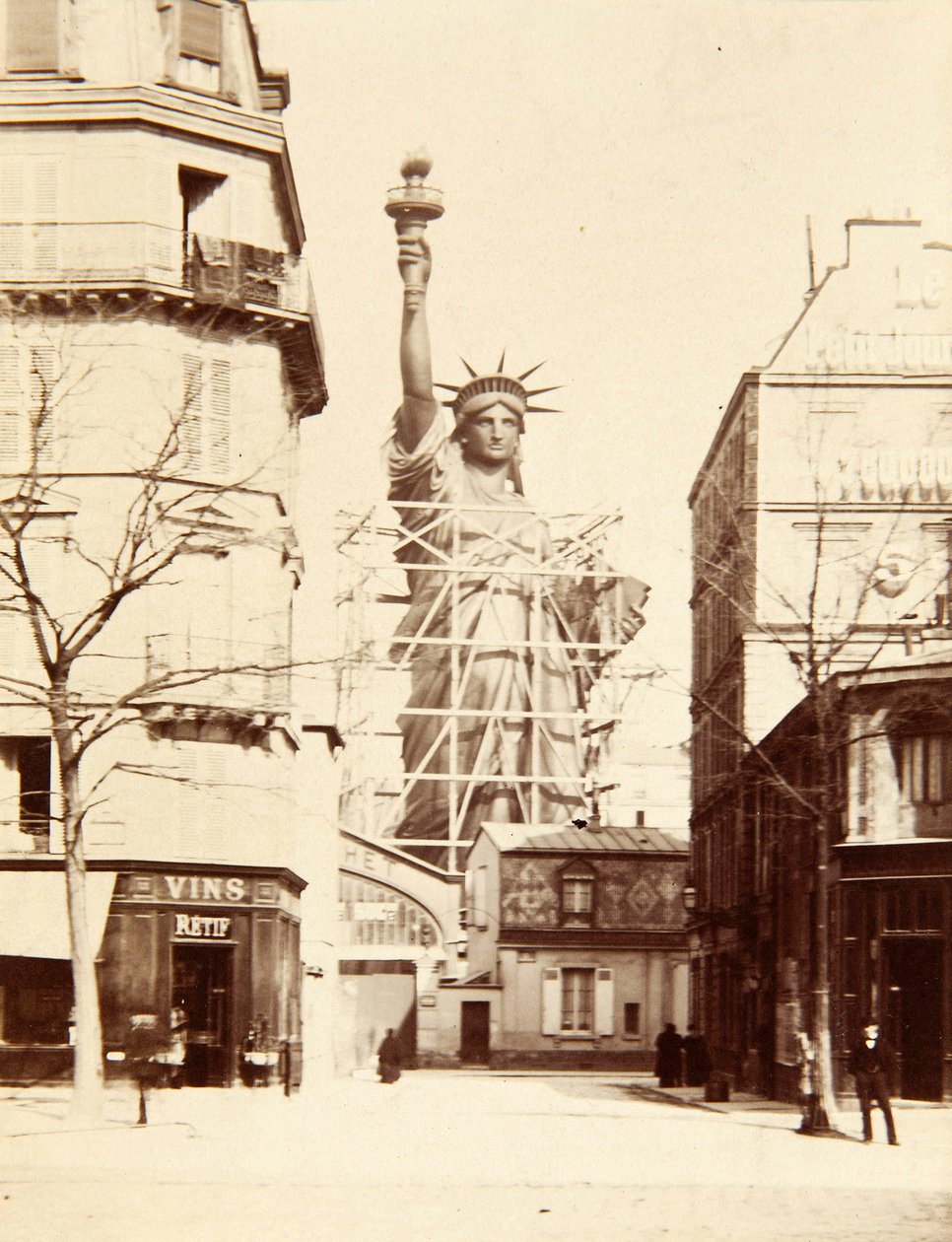 Assembling the Statue of Liberty, Paris by Albert Fernique