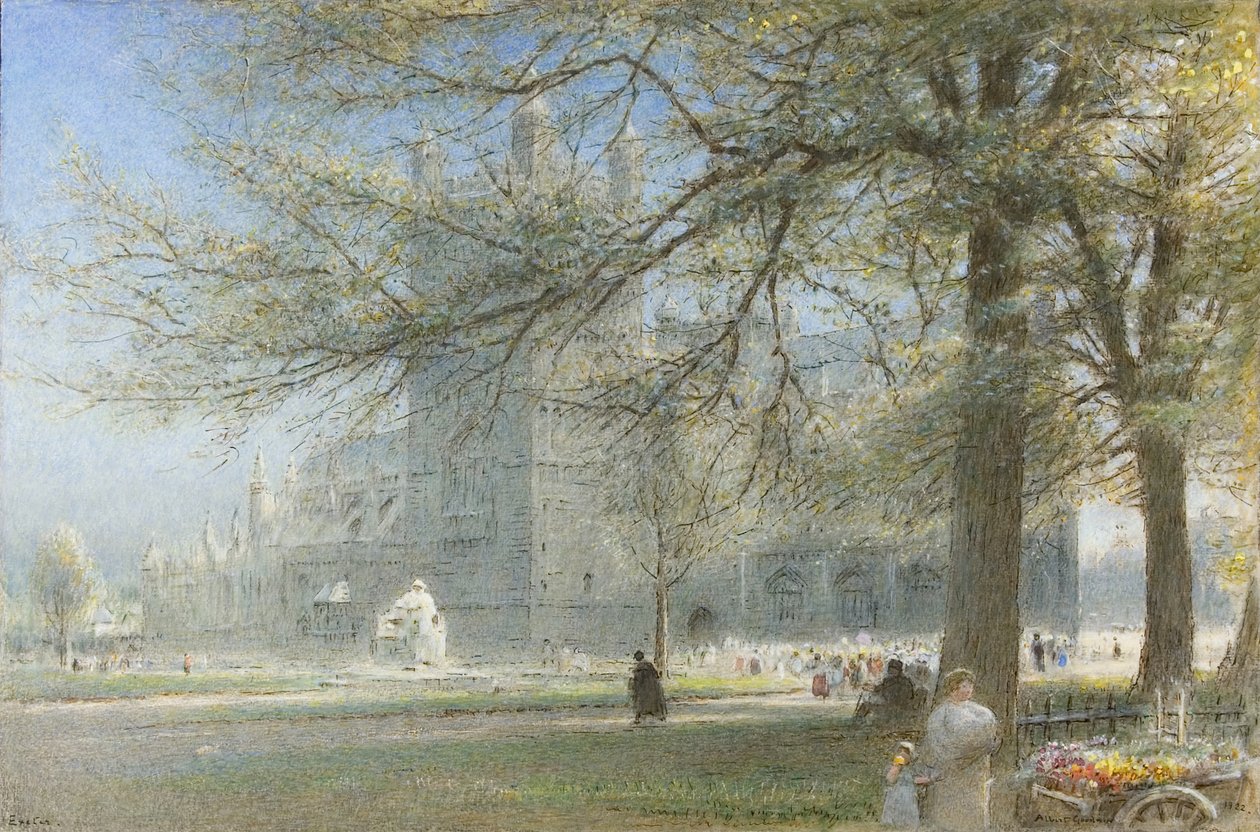 Exeter Cathedral by Albert Goodwin