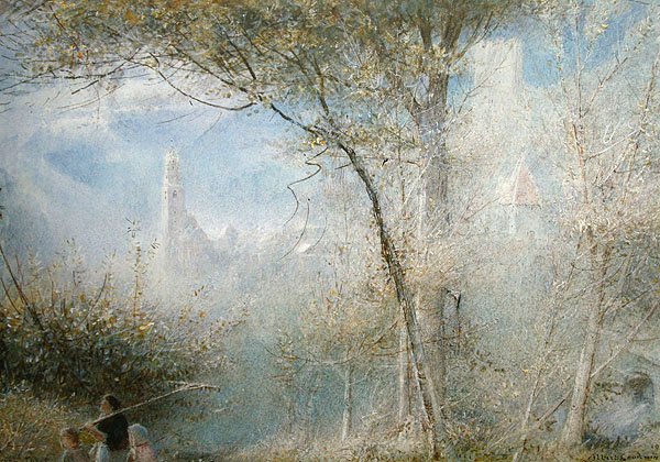 Merano, Northern Italy by Albert Goodwin