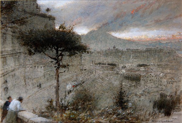 Naples by Albert Goodwin
