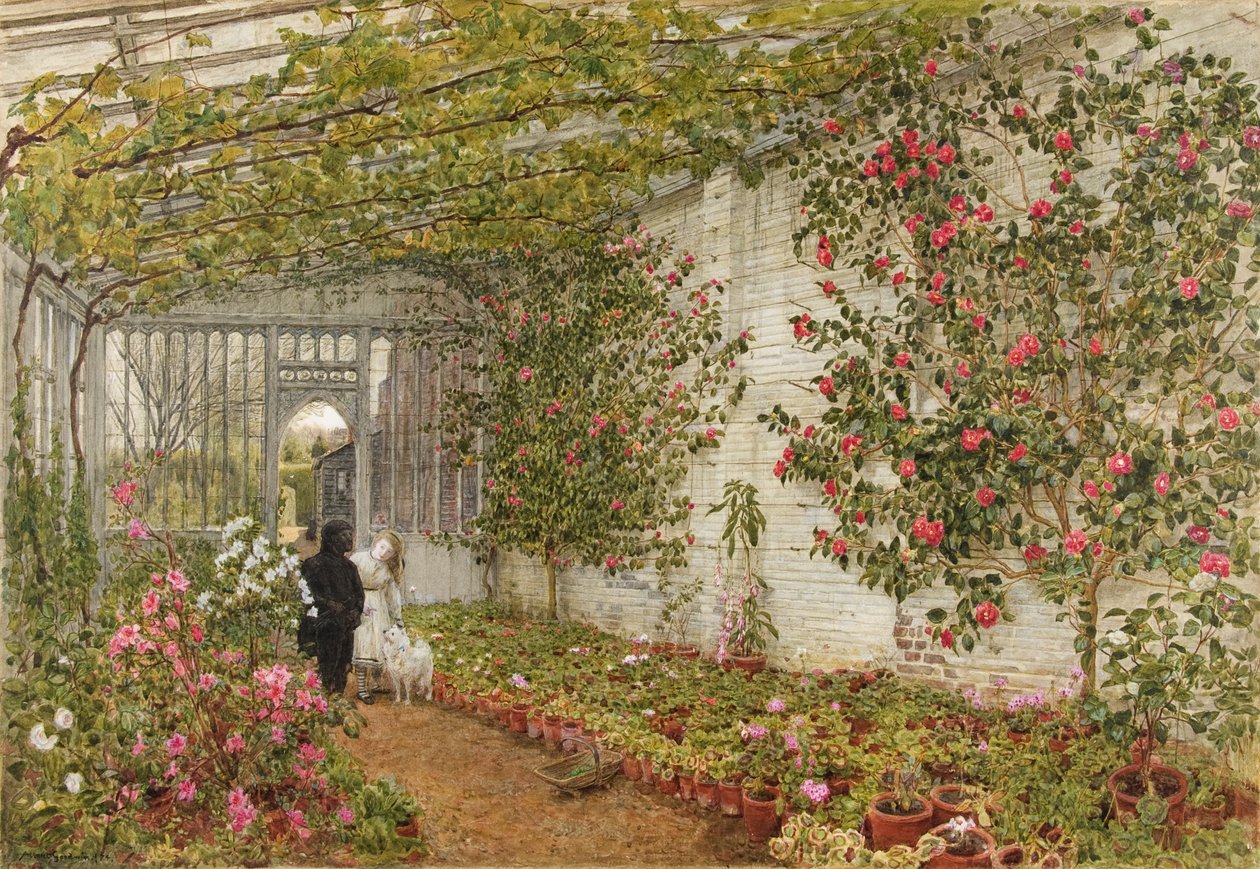 The Conservatory by Albert Goodwin