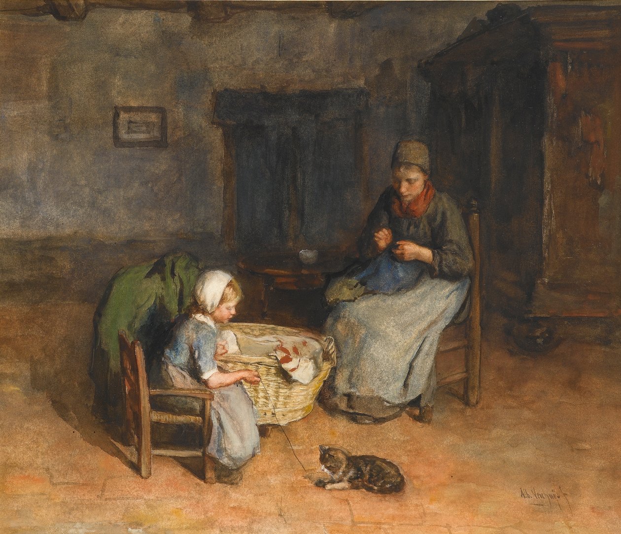 A Dutch Home by Albert Neuhuys