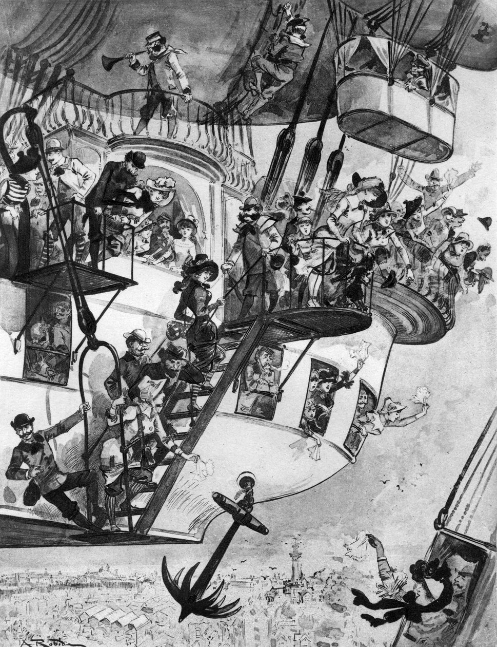 Transport of the Future by Albert Robida