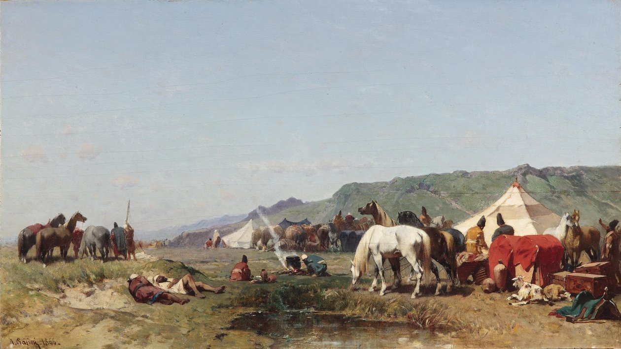 An Arab Camp by Alberto Pasini