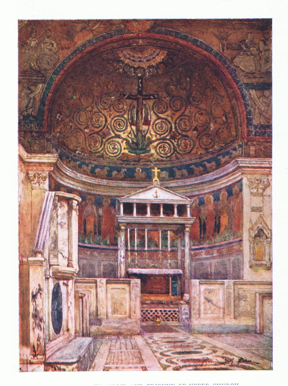 San Clemente, choir and Tribune of Upper Church (below is Temple of Mithras) by Alberto Pisa