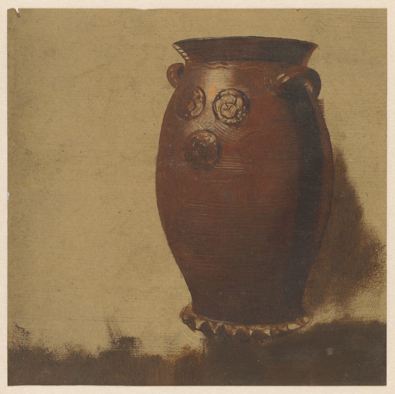 Cologne Pot Against Light Background by Albertus Steenbergen