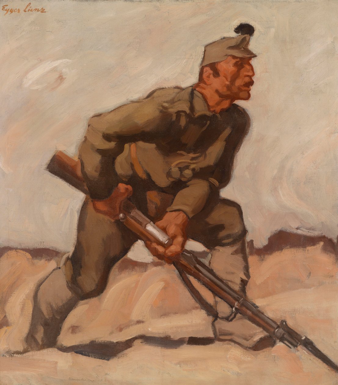 Imperial Rifleman (Dolomite Watch) by Albin Egger Lienz