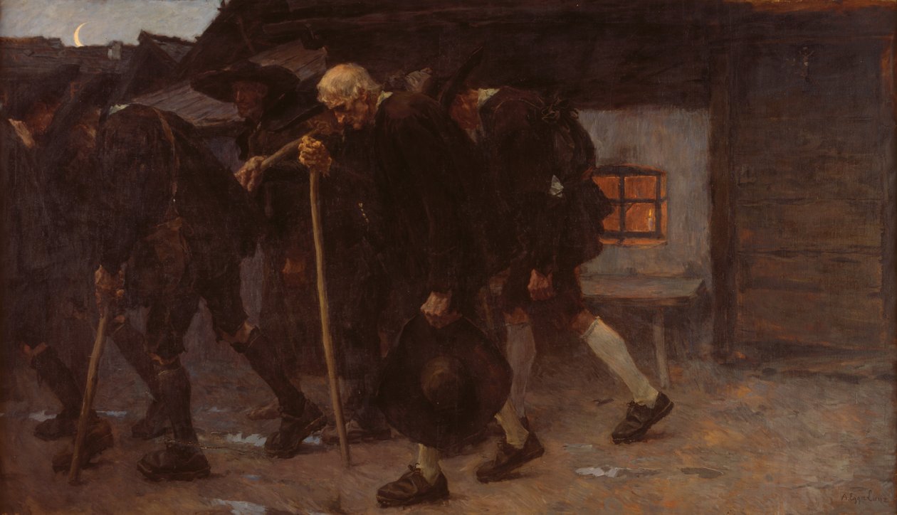 After the Peace Agreement by Albin Egger Lienz