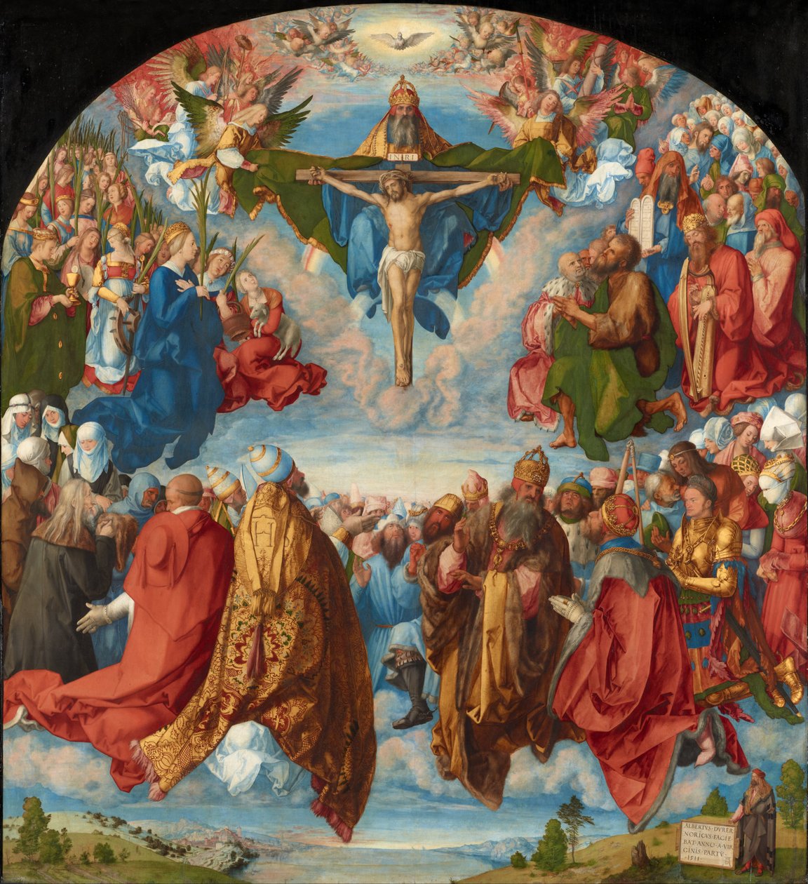 Adoration of the Trinity (Landauer Altar) by Albrecht Dürer