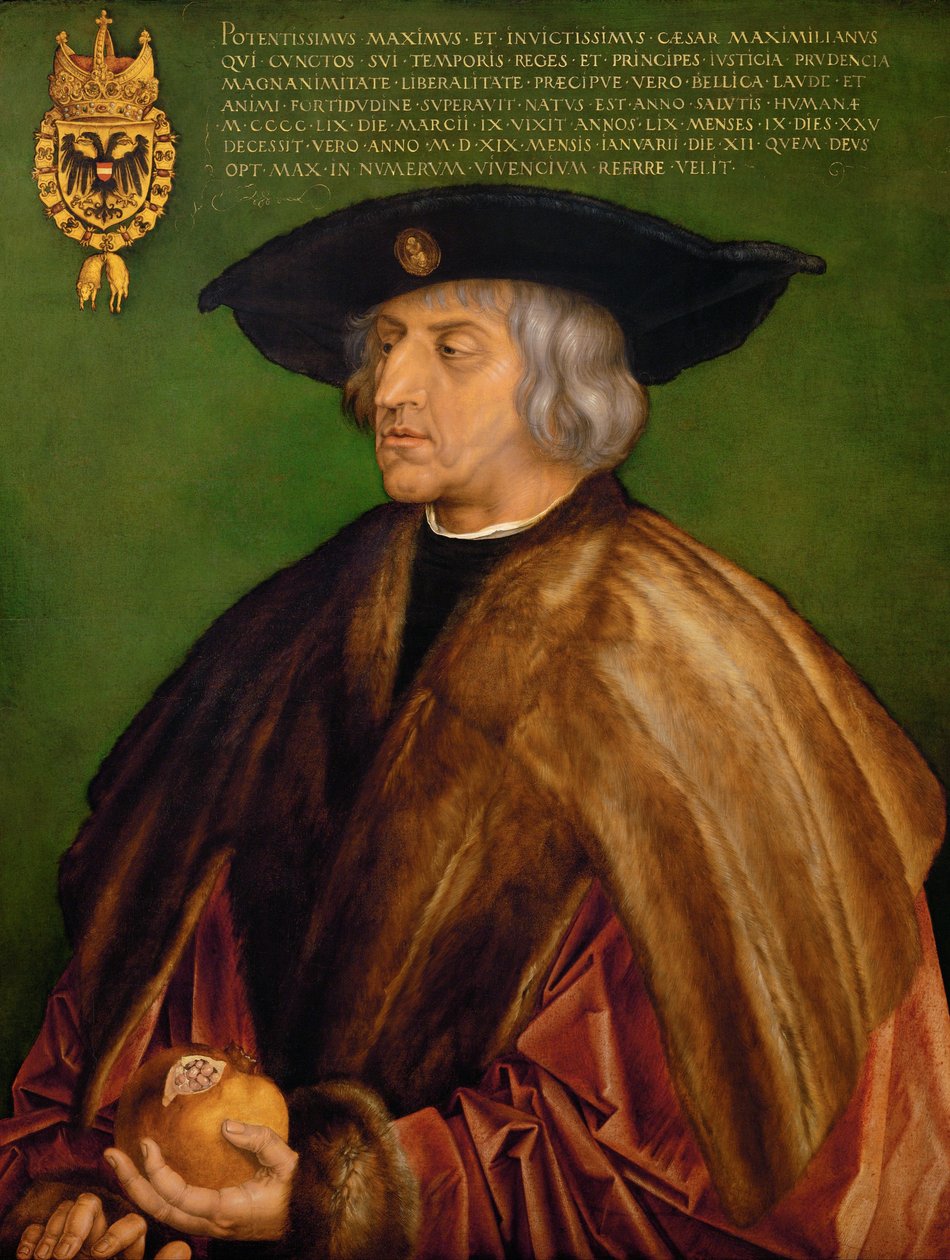 Maximilian I, Holy Roman Emperor by Albrecht Dürer