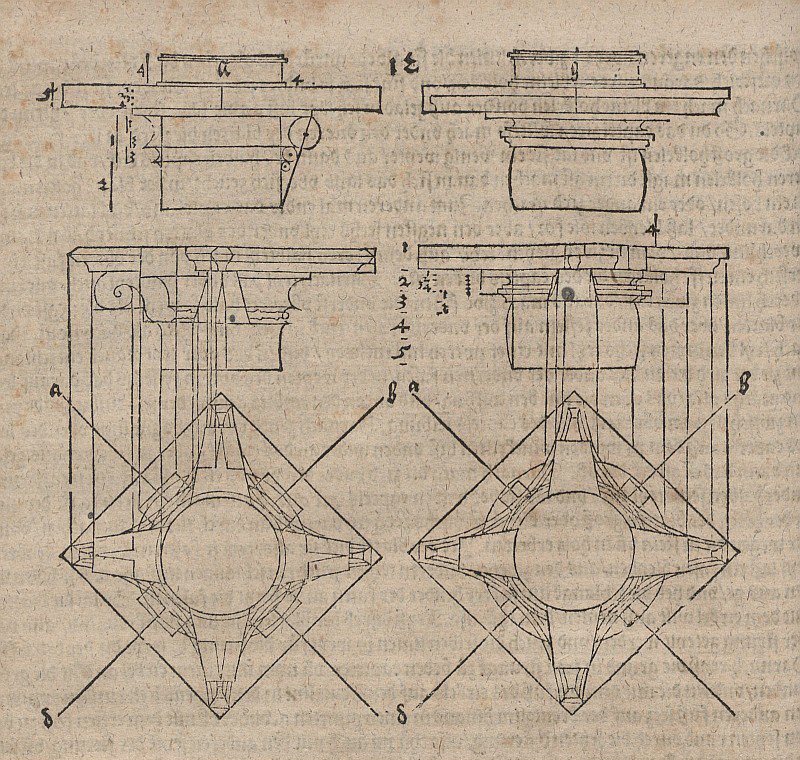 Column Capitals of a Twisted Column by Albrecht Dürer