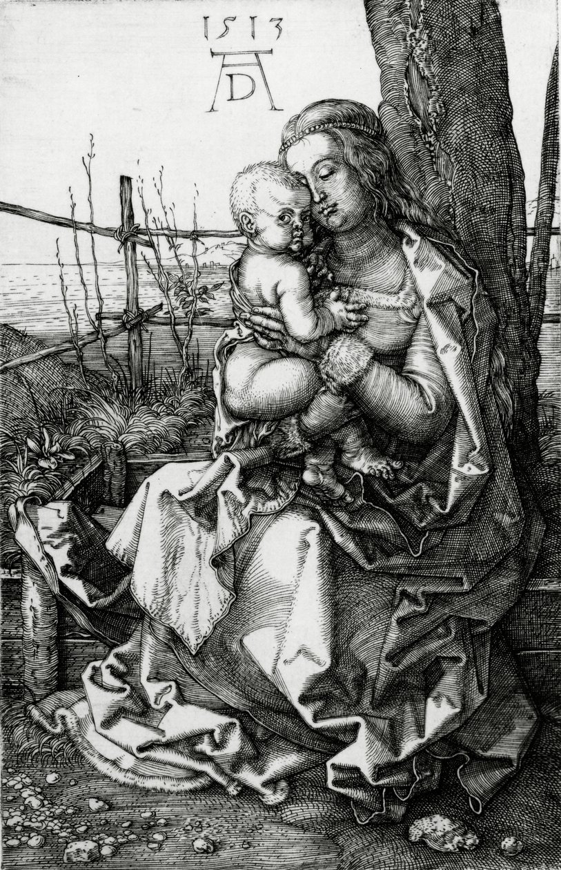 The Virgin and Child Seated Under a Tree by Albrecht Dürer