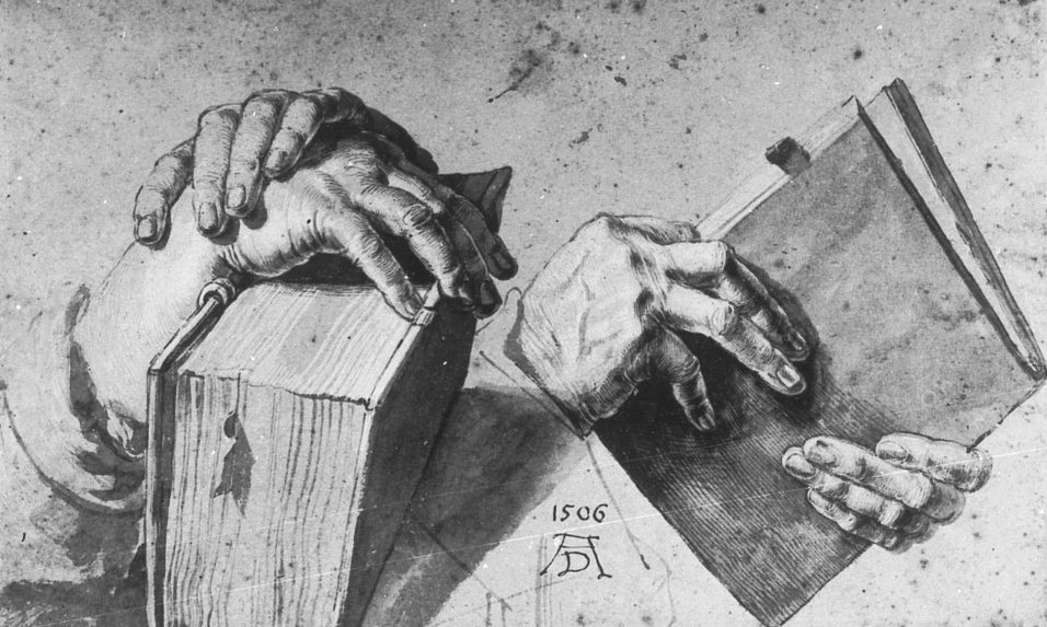 Two Pairs of Hands with Book by Albrecht Dürer