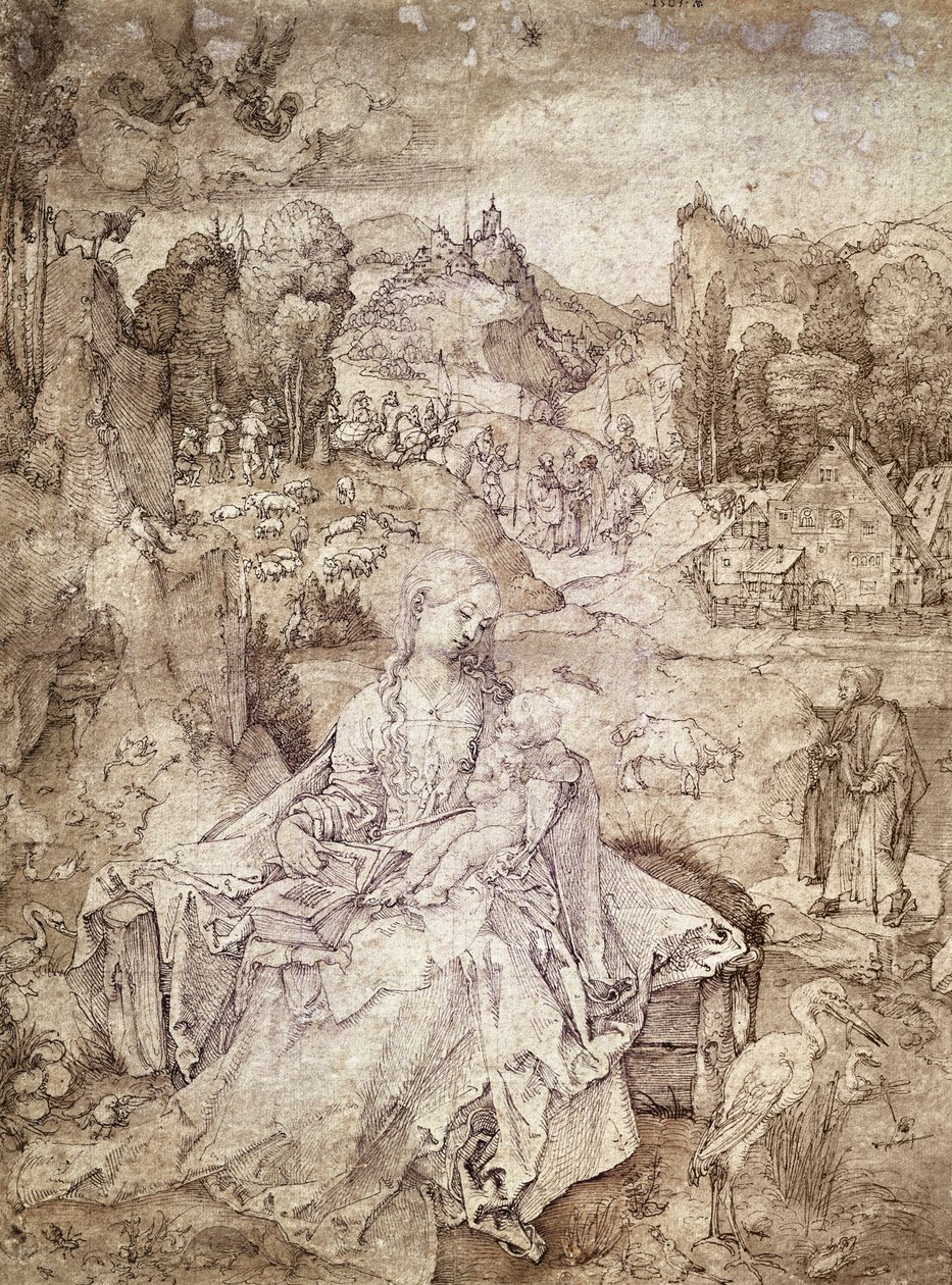 The Virgin Mary in the Middle of a Landscape, 1503 by Albrecht Dürer