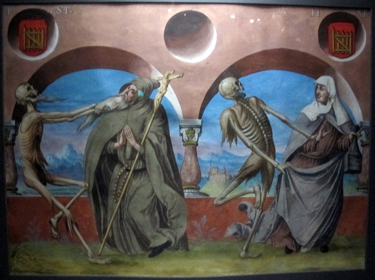 Copy of the Lost Dance of Death by M. Manuel from the Dominican Cemetery of Bern (1512-20) by Albrecht Kauw