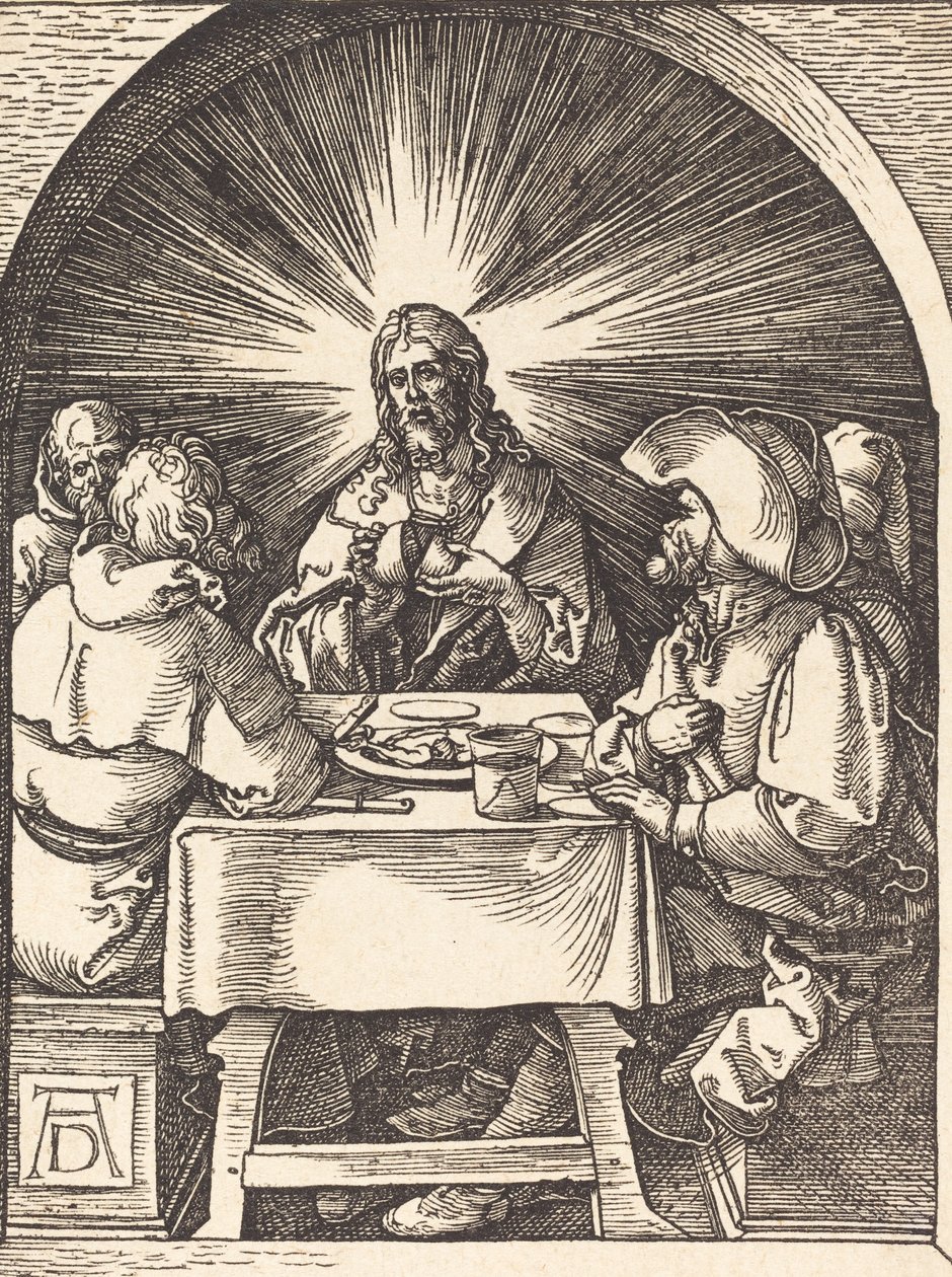 Christ in Emmaus by Albrecht Dürer