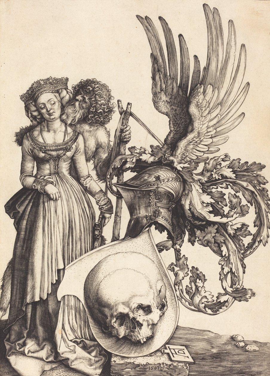 Coat of Arms with a Skull by Albrecht Dürer