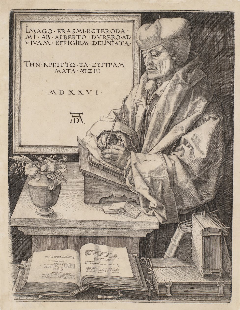 Erasmus of Rotterdam by Albrecht Dürer