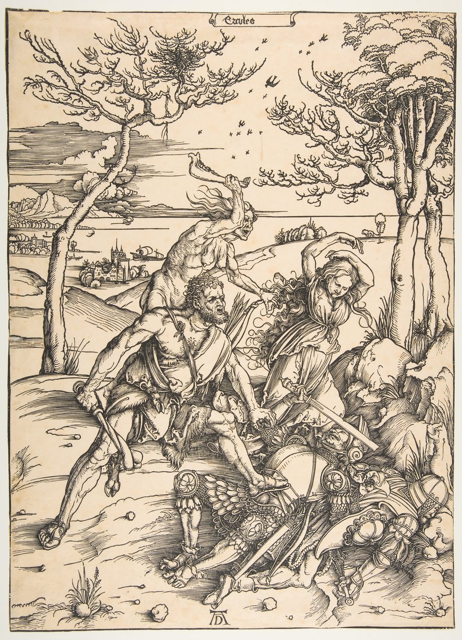 Hercules Conquering the Molionide Twins by Albrecht Dürer