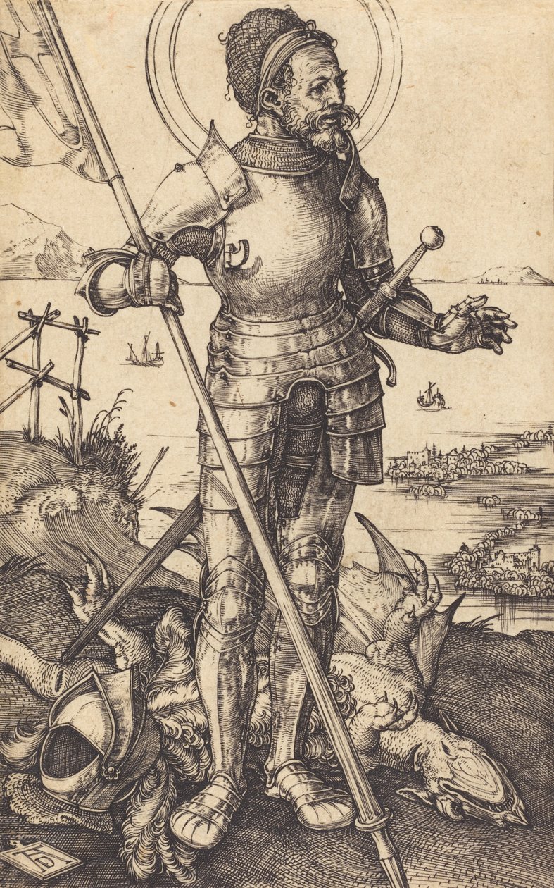 Saint George Standing by Albrecht Dürer