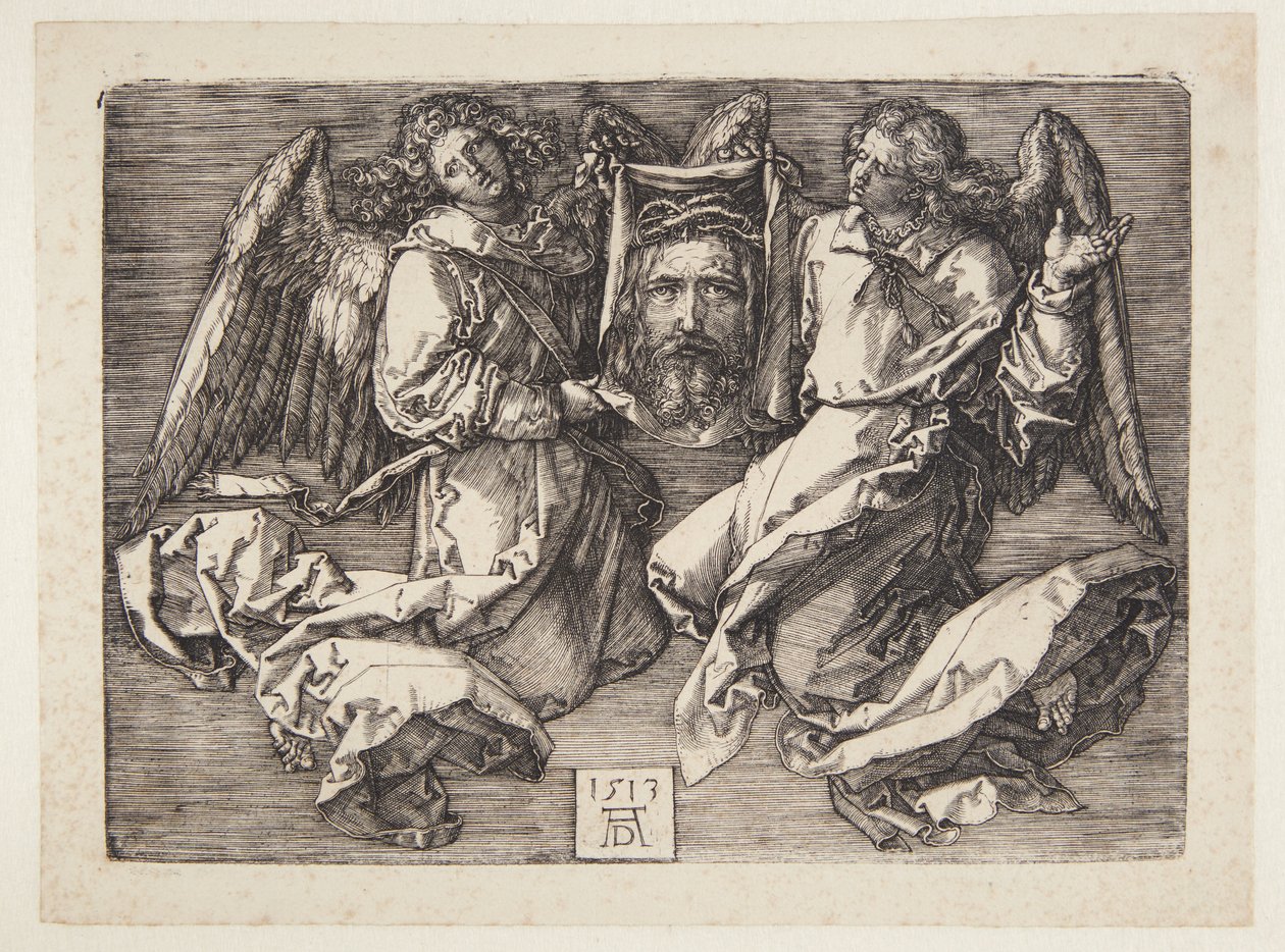 Sudarium Displayed by Two Angels by Albrecht Dürer