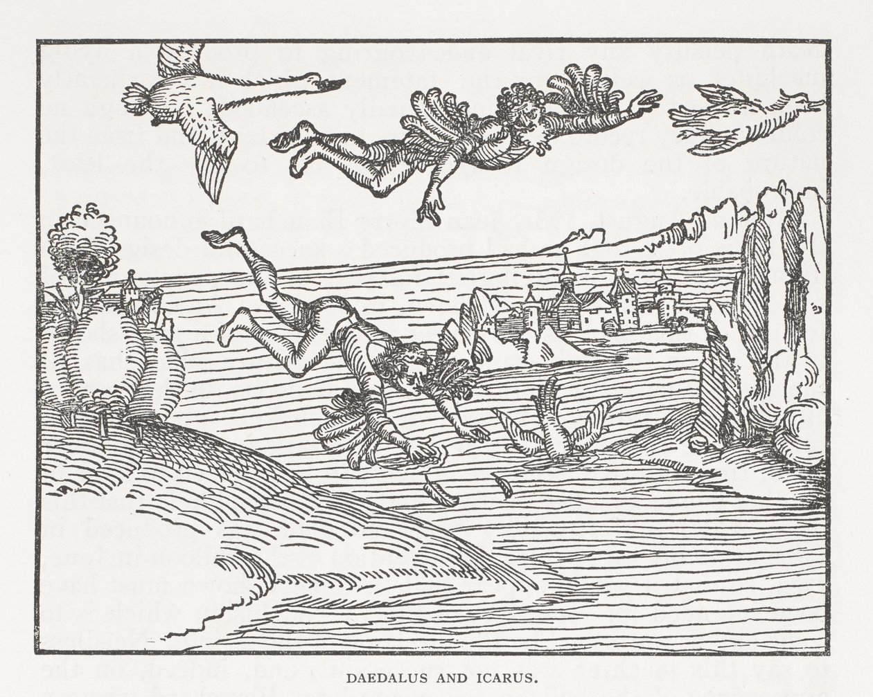 Daedalus and Icarus by Albrecht Dürer