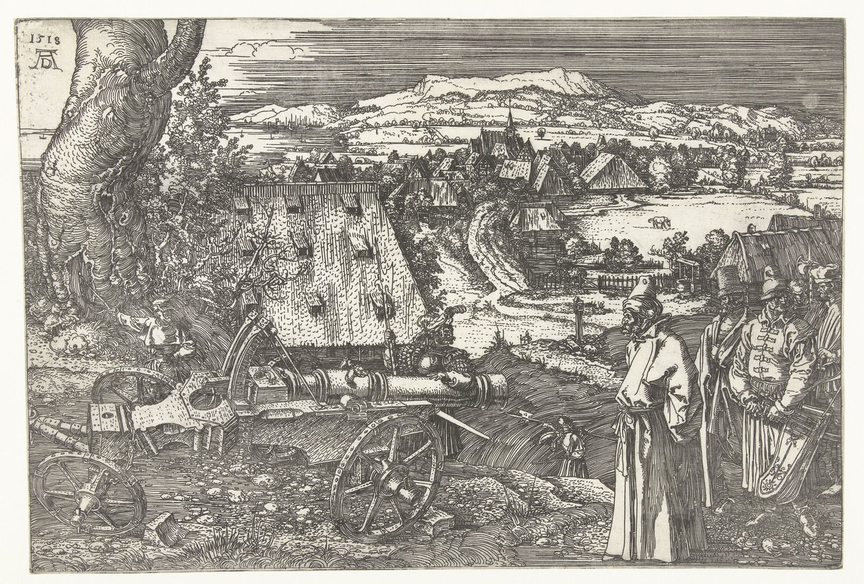 Landscape with cannon by Albrecht Dürer or Duerer