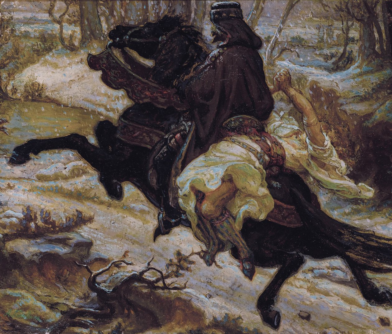 Slavic Count with a Female Captive by Aleksandr Jakovlevic Golovin