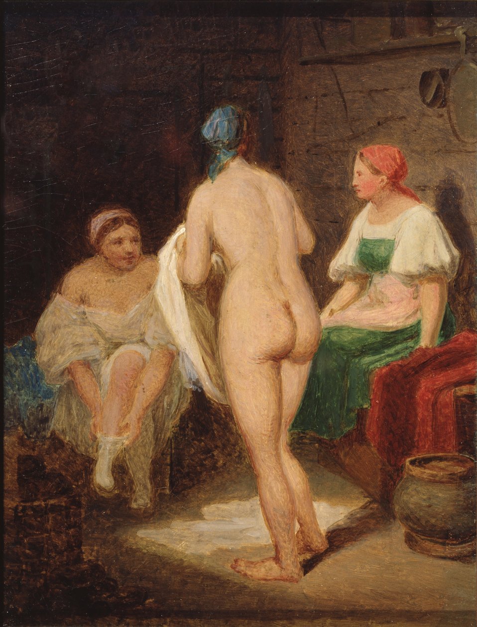 In Steam Bath by Aleksei Gavrilovich Venetsianov