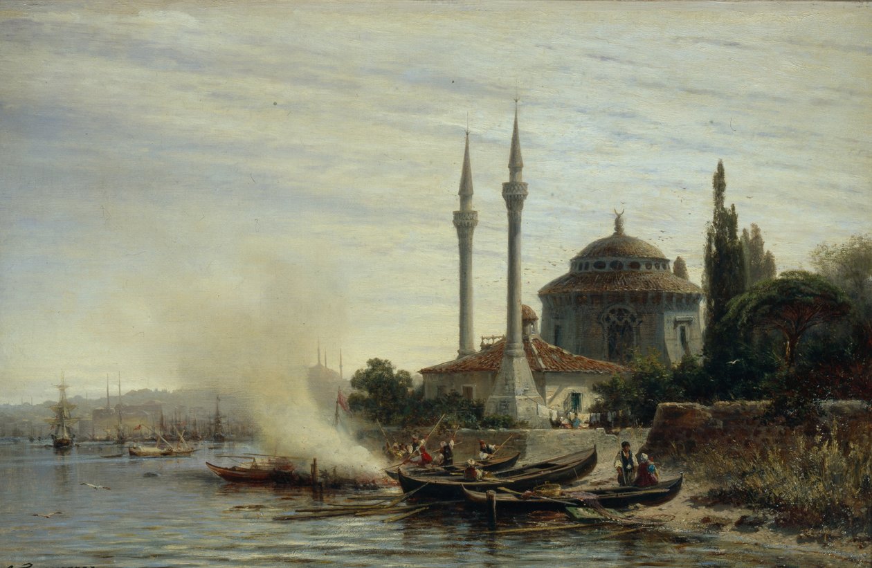 Golden Horn, Constantinople, 1864 by Aleksei Petrovich Bogolyubov