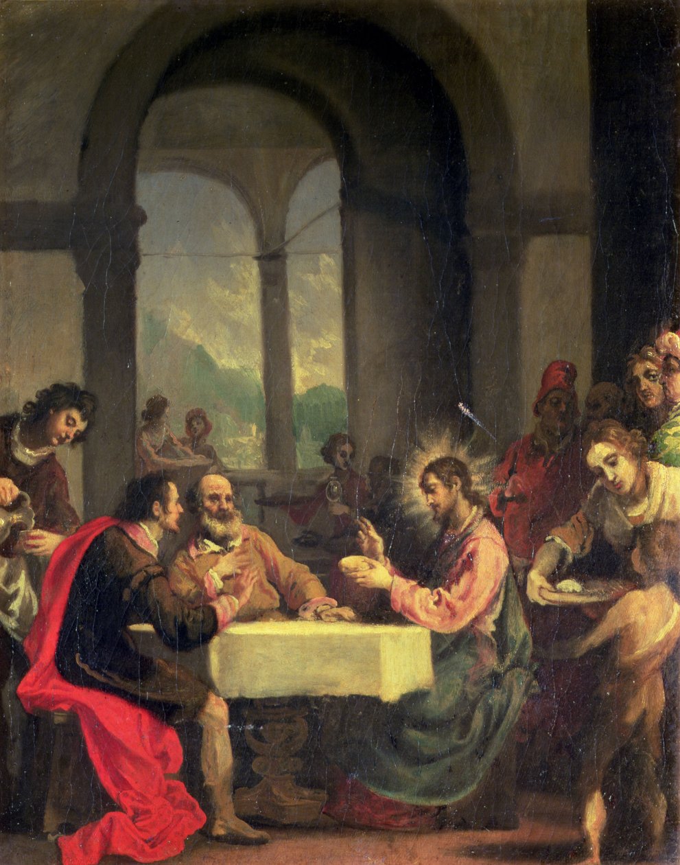 Supper at Emmaus by Alessandro Allori
