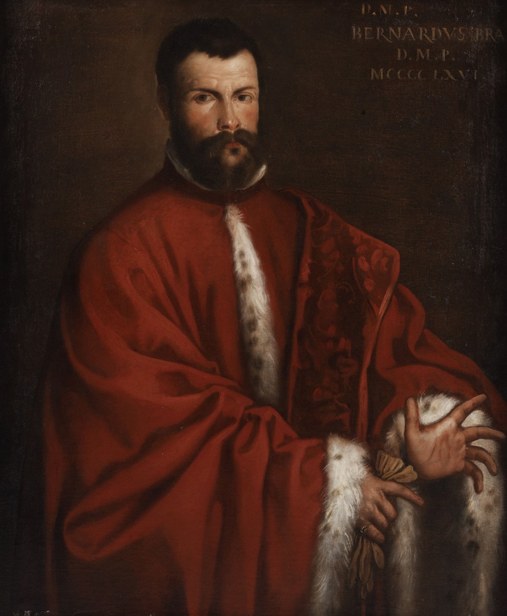 Posthumous Portrait of the Venetian Magistrate Bernardo Bra (1466) by Alessandro Varotari