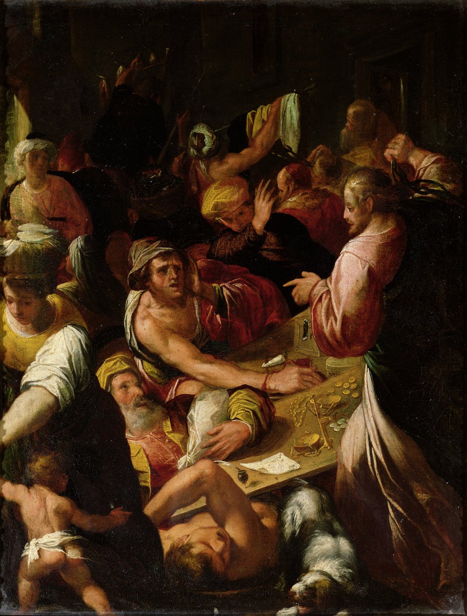 Jesus Chasing the Merchants out of the Temple by Alessandro di Vincenzio Fei